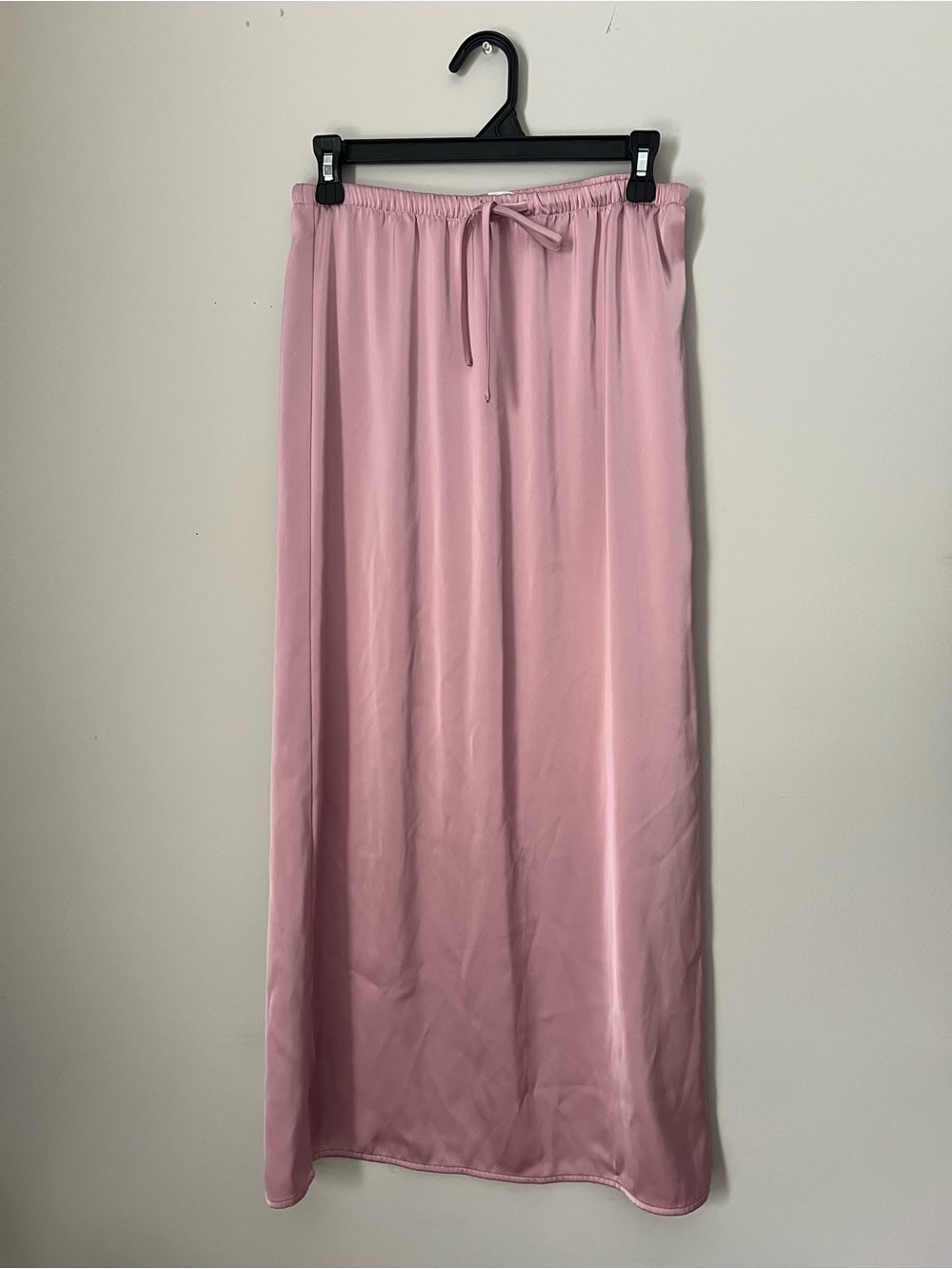 Dusty Rose Silky Drawstring Skirt